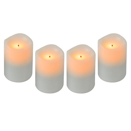 Sterno 60326 4 Piece 2" Warm White Rechargeable Flameless Votive Set