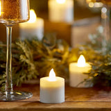 Sterno 60322 Warm White Rechargeable Flameless Tea Light Set with Timer