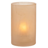Amber Satin Wysp Glass Cylinder Candle Holder