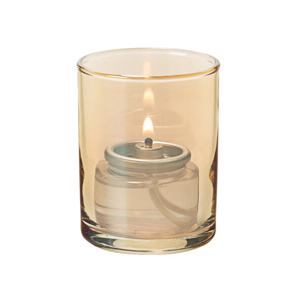 Gold Glass Cylinder Tealight