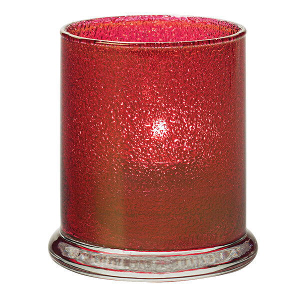 Ruby Jewel Glass Votive Column