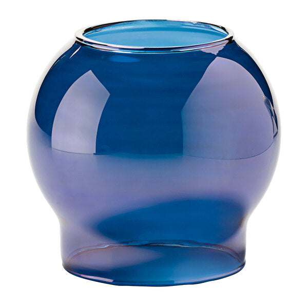 Blue Lustre Bubble Globe