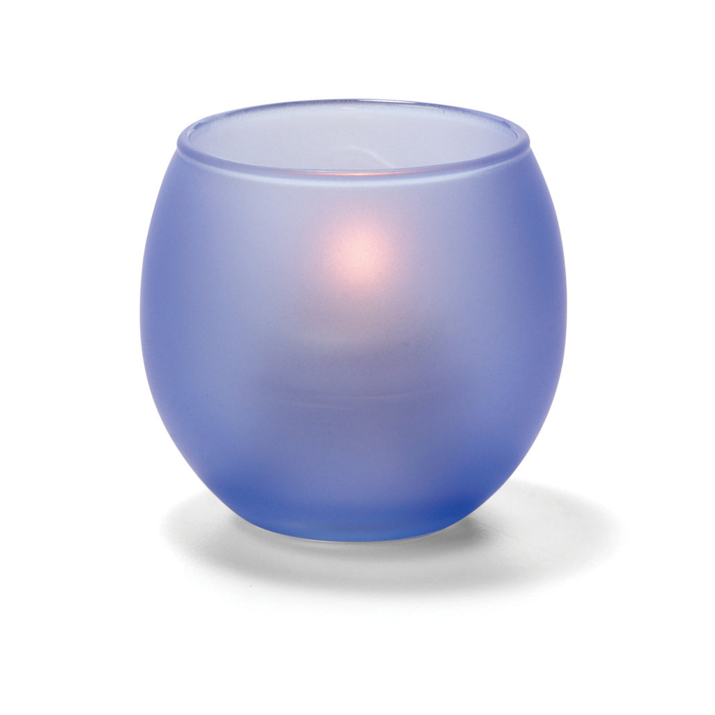 Satin Dark Blue Bubble Tealight