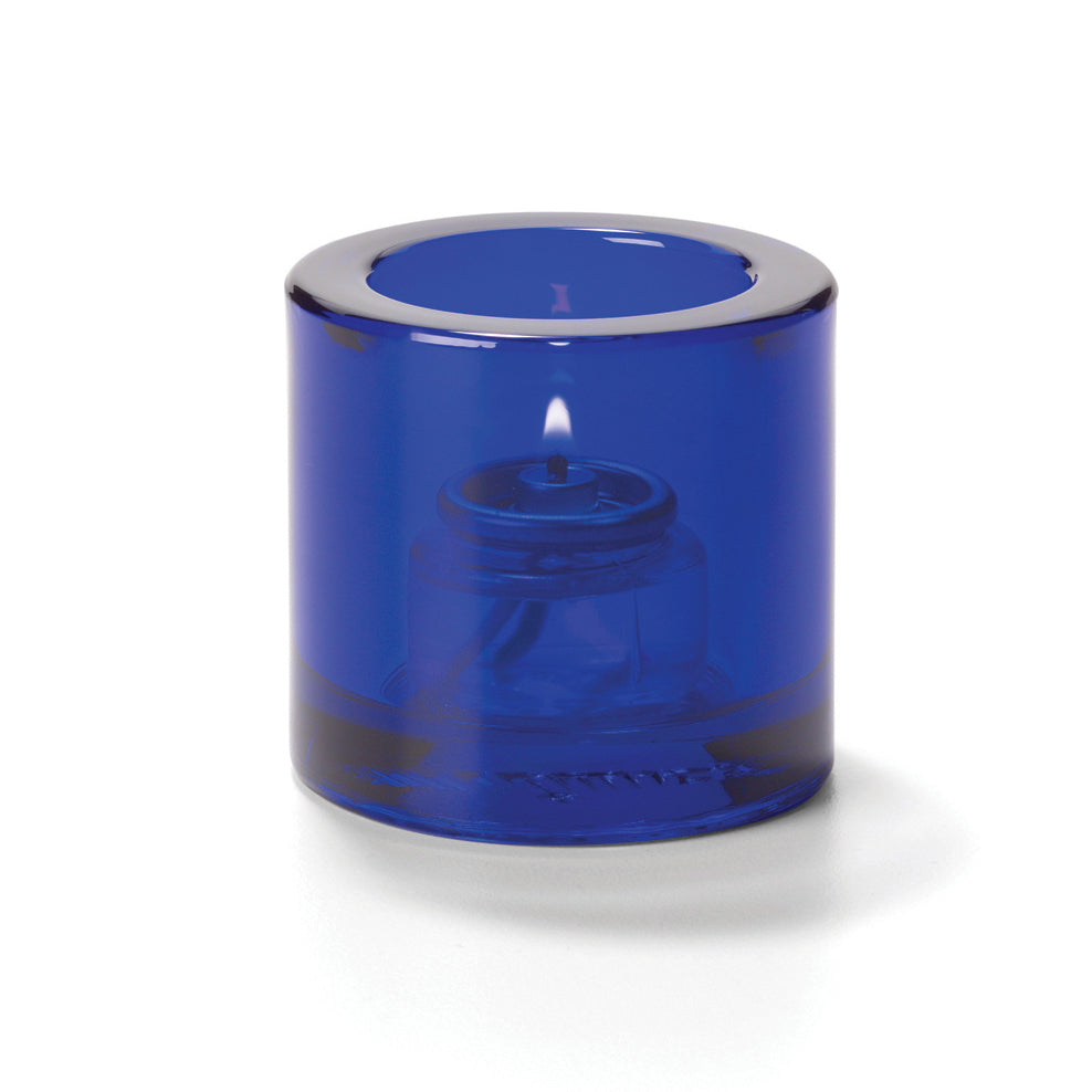 Cobalt Blue Thick Glass Tealight