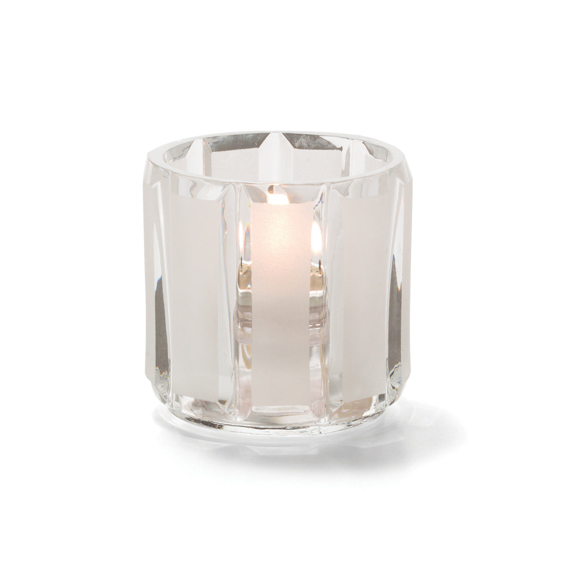 Crystal & Satin Glass Tealight